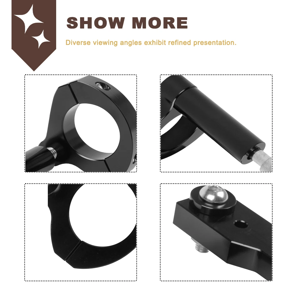 Motorcycle Accessories CNC Damper Mounting Bracket Steering Stabilizer Titanium Ruler Base Kit For HONDA Forza350 NSS350 2023 - Image 3