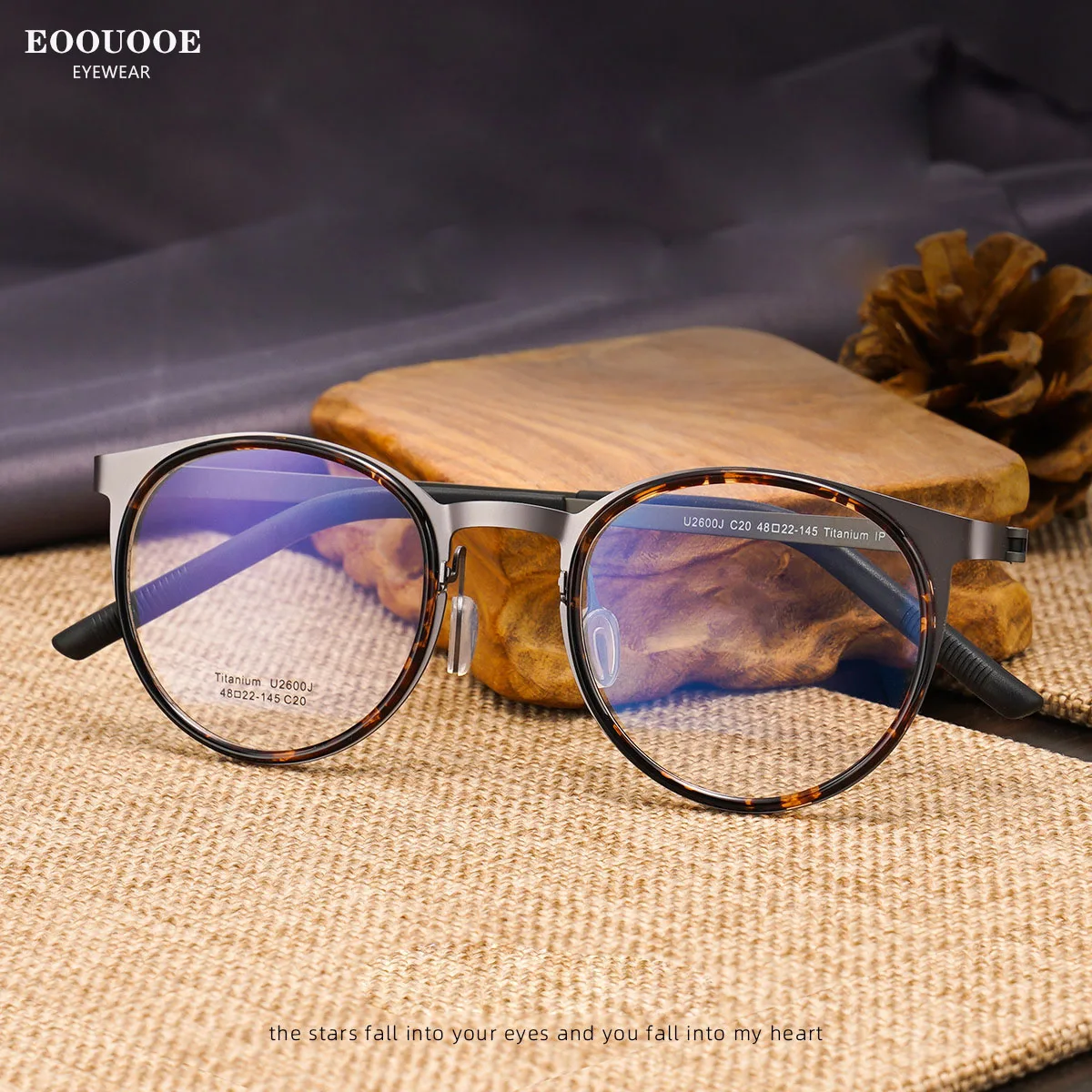 Men Titanium Round Optical Retro Design Prescription Myopia Reading Oculos Progressive Anti-Reflection