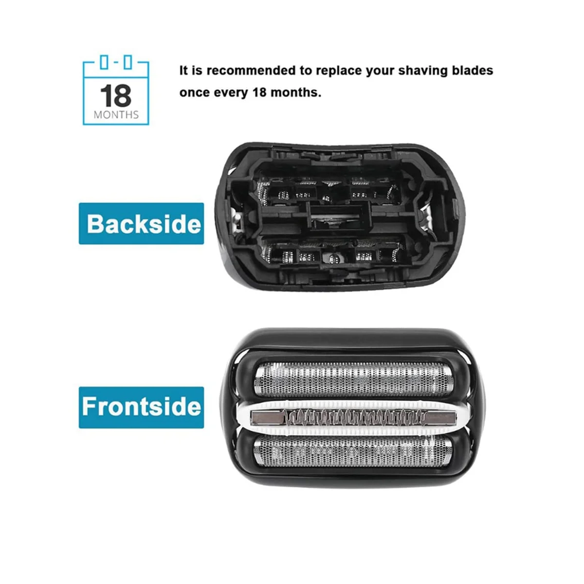 Cabezal de repuesto para Afeitadora eléctrica, cabezal de repuesto para serie 3 32B, compatible con modelos 3000S, 3010S, 3040S, 3050Cc