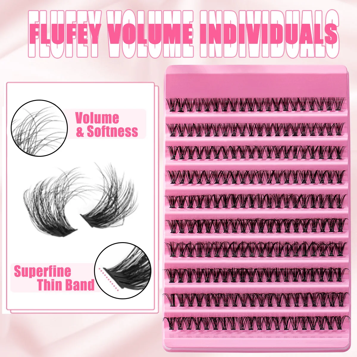 30D 40D مزيج DIY الرموش الصناعية مجموعة الفردية جلدة رمش تمديد عدة جلدة السندات وختم الملقط ماكياج أداة