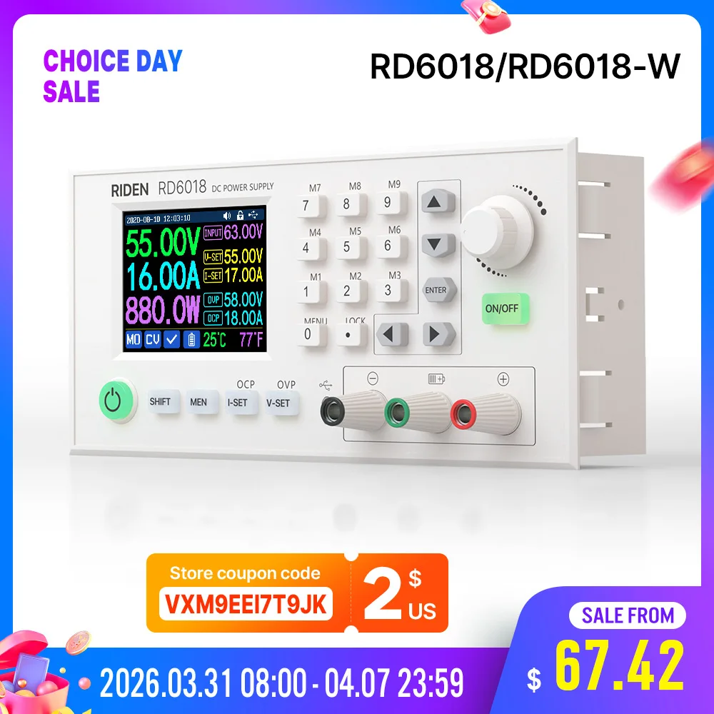 Adjustable Power Supply 60V 18A