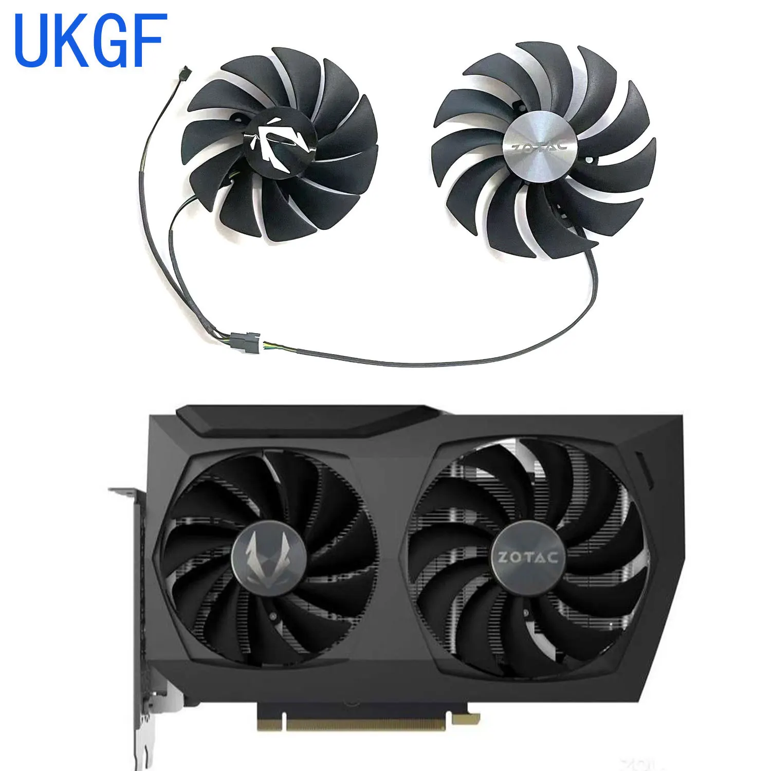 100mm GAA8S2U CF1010U12S 88mm GA92S2U CF9015H12S RTX3070Ti RTX3070 Ti GPU Cooler for Zotac Gaming RTX3070 Dual Edge GraphicsCard