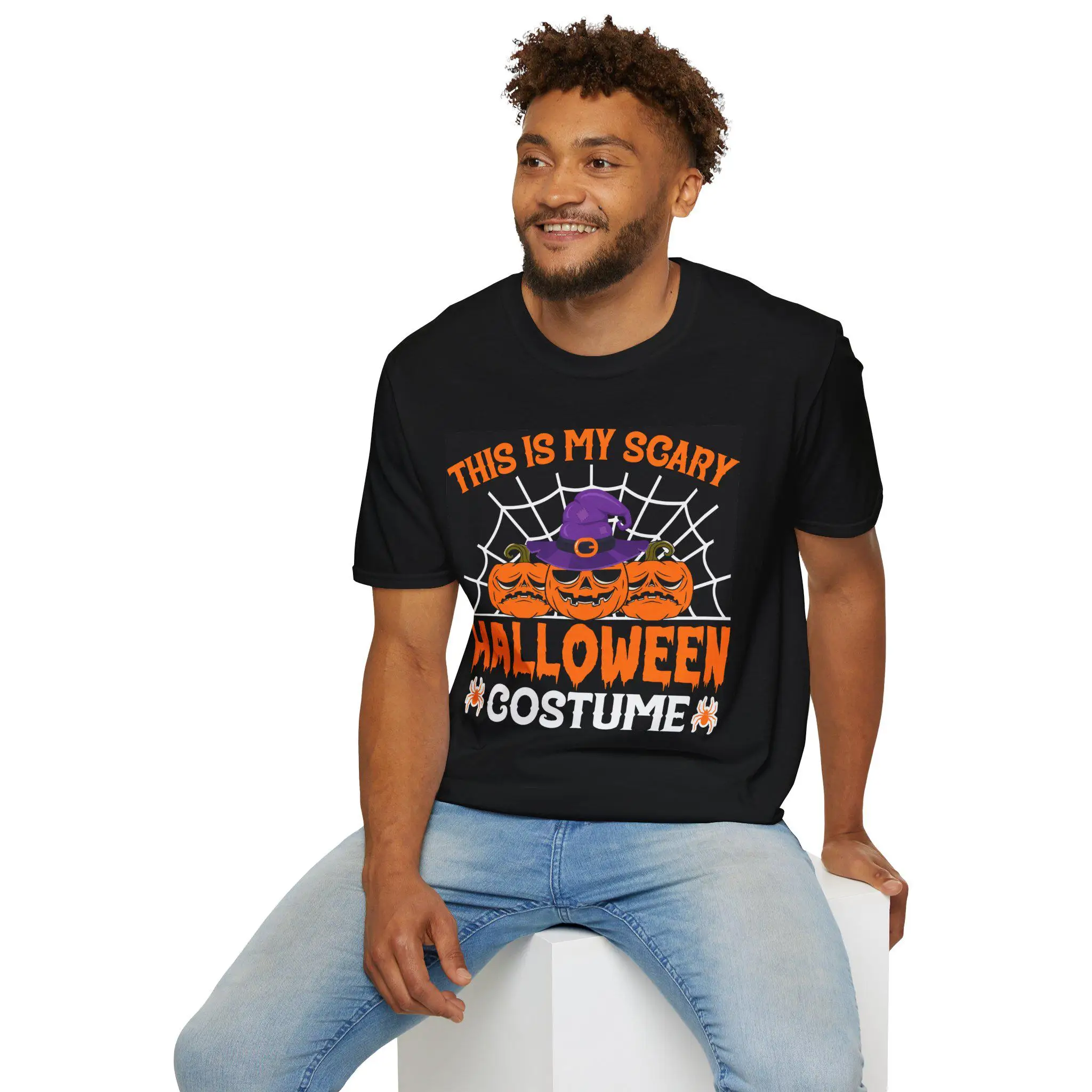 Camiseta de disfraz de Halloween: camiseta unisex aterradora, camisa espeluznante, moda de otoño, traje de fiesta de Halloween, camiseta de truco o trato