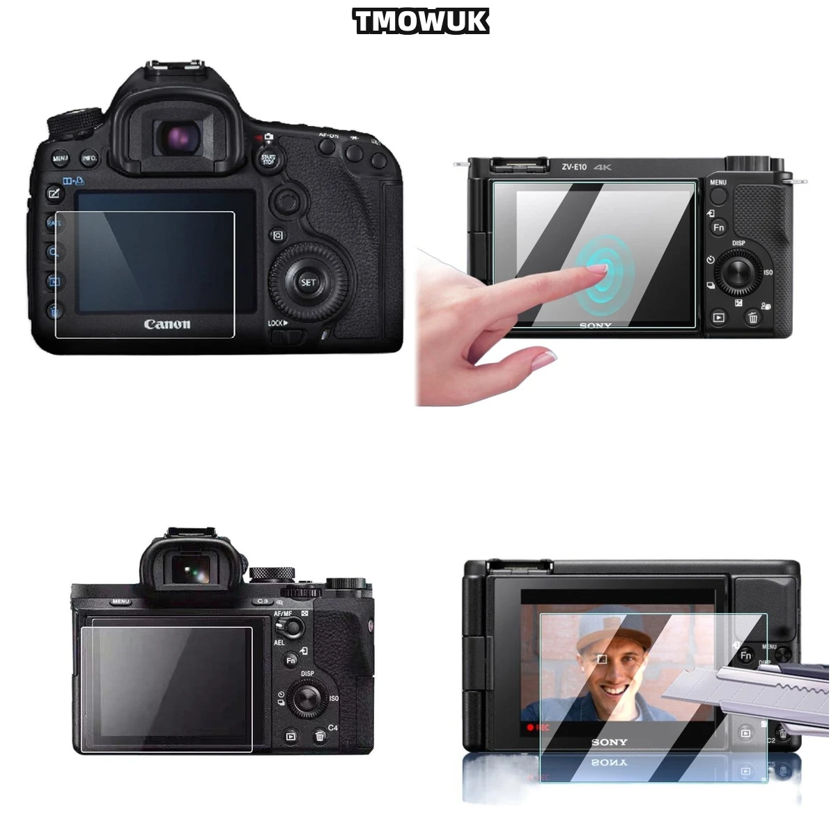 

Tempered Glass For Sony A7 A7R A7S HX300 HX400 9H Hardness HD Clear Anti-Scratch LCD Screen Protective Film