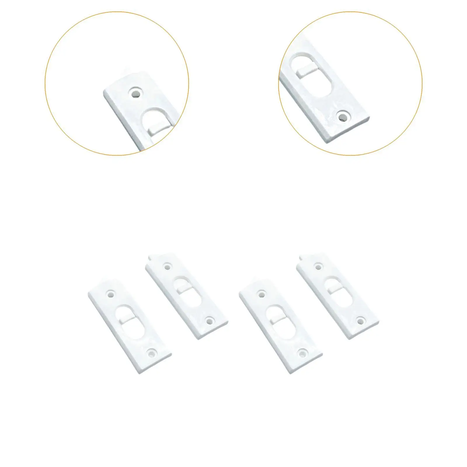 Window Tilt Latch Set Spring Loaded PP Zinc Alloy Iron Easy Install for Home Sliding Lift Windows