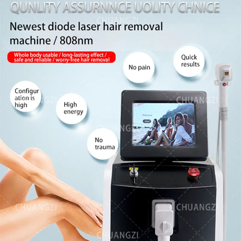 

Best 3000w Ice Platinum 808nm Diode Laser Hair Removal Machine 755 808 1064 Remove Hair Epilation Laser Hair Removal Device