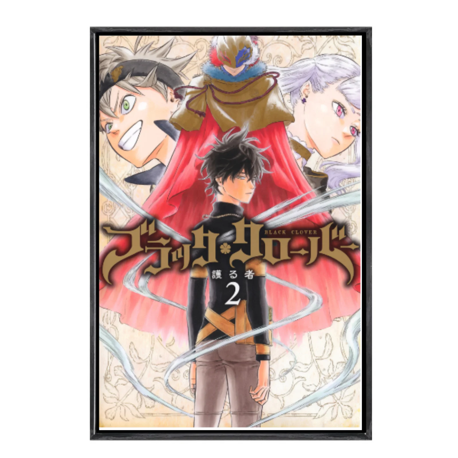 

Японская манга, многоразмерный холст, постер в двойной рамке, настенное искусство, черный клевер, домашний декор для гостиной, спальни