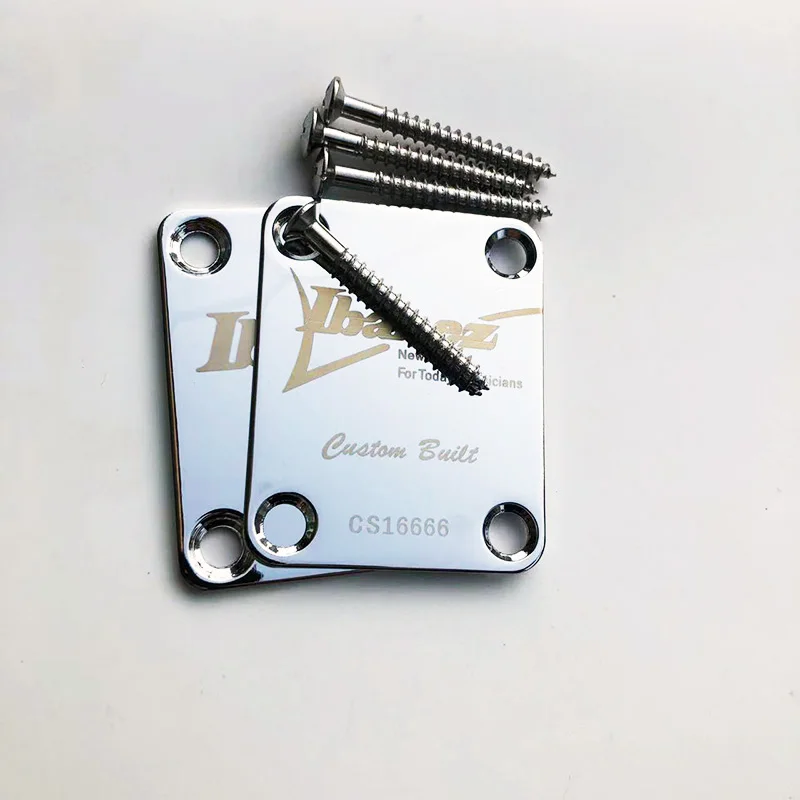 IBZ Neck Plate For Electric Guitar Chrome