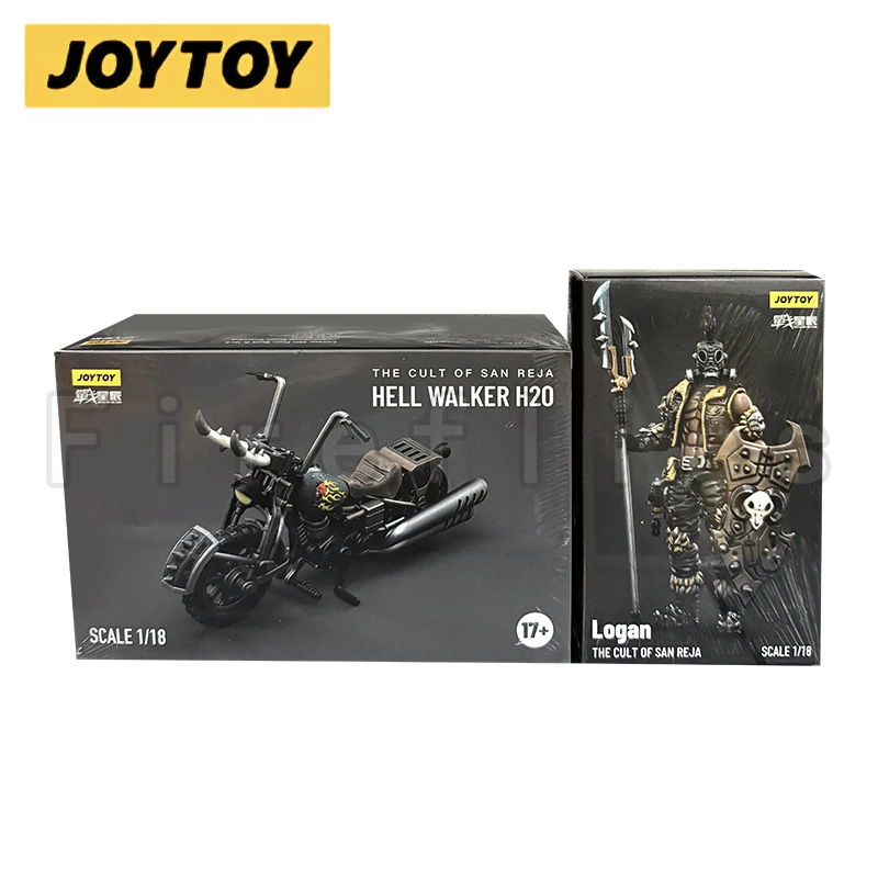 Figura de Ação JOYTOY 1/18 de 3,75 polegadas - O Culto de San Reja Logan & Hell Walker H20 - Modelo de Anime