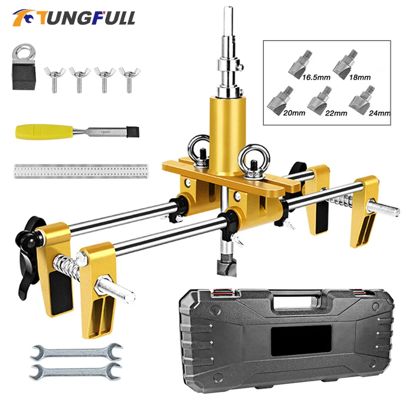 Wooden Door Slotter Set Lock Hole Opener Kit Lock Mortiser Slotter Jig Key Door Lock Mortiser Installation Mortising Jig Tool