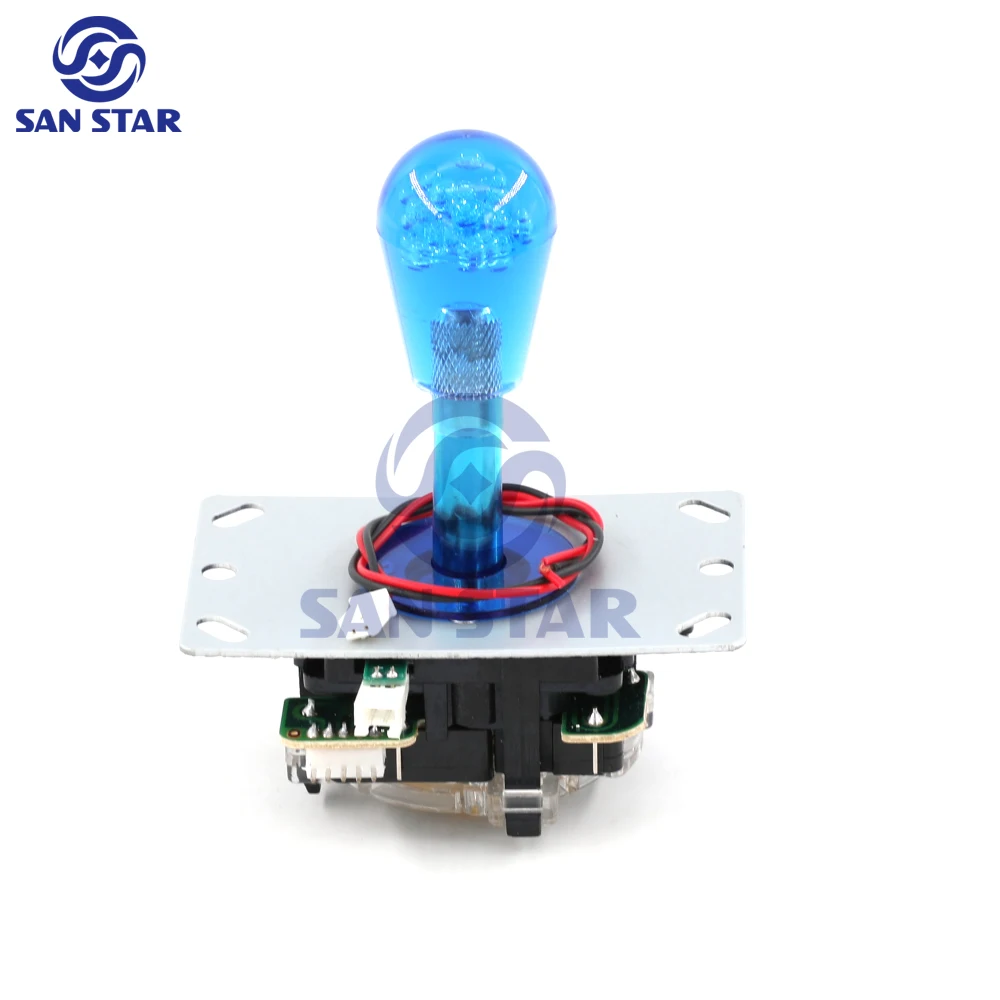 2pcs 5V LED Joystick Bat Top Game Stick Oval Illuminated Arcade Joy stick