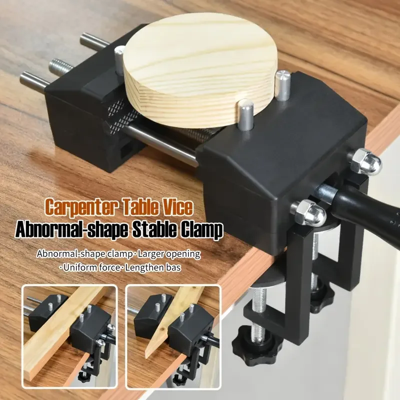 

Multi-functional Woodworking Bench Vice with Quick Adjustment for Clamping Grinding Drilling Workbench