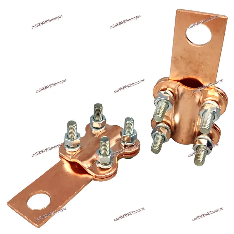 Electric furnace lead-out connection copper clip-on piece for wire connection