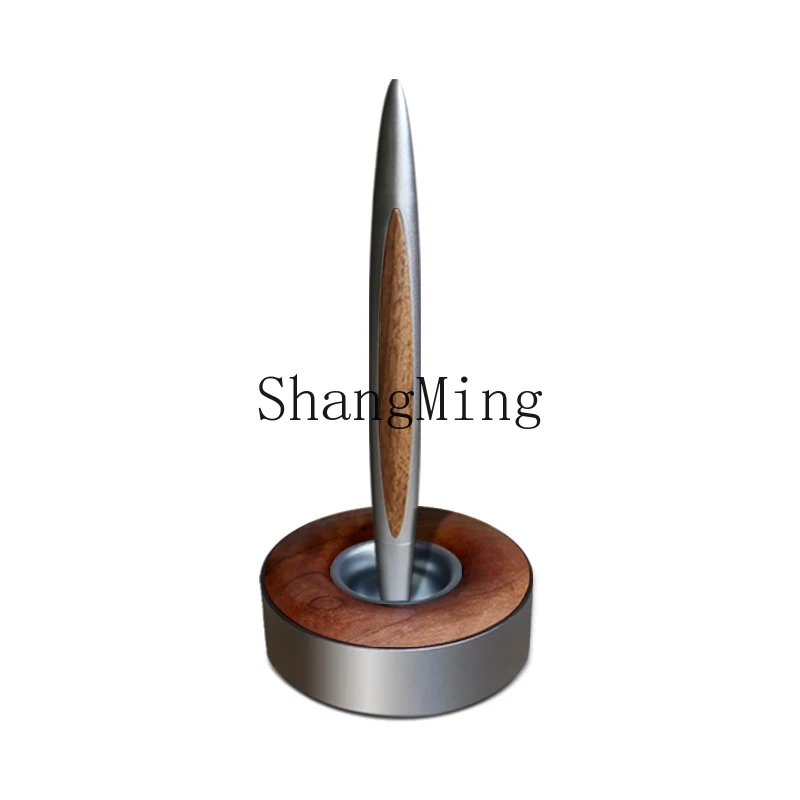 

LXY high-end practical and creative gift walnut magnetic levitation signature pen gift