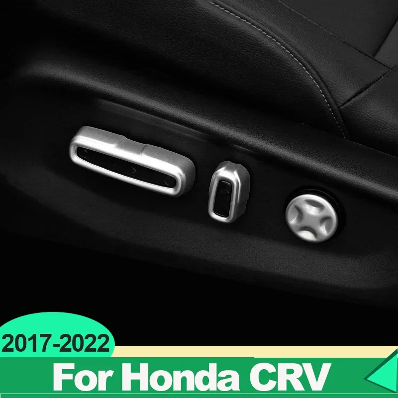 

For Honda CRV CR-V 2017 2018 2019 2020 2021 2022 Hybrid ABS Car Styling Trim Seat Adjustment Knob Button Switch Cover Stick
