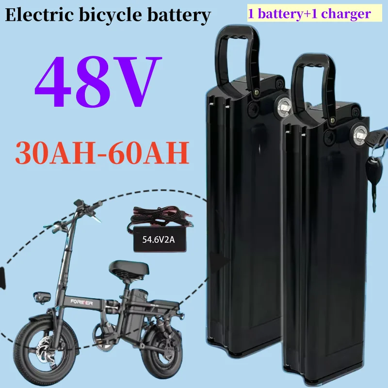 

100% High quality 48V 20ah 30ah 60ah lithium battery pack Silverfish battery 500w lithium-ion electric bicycle 48V 18650 battery