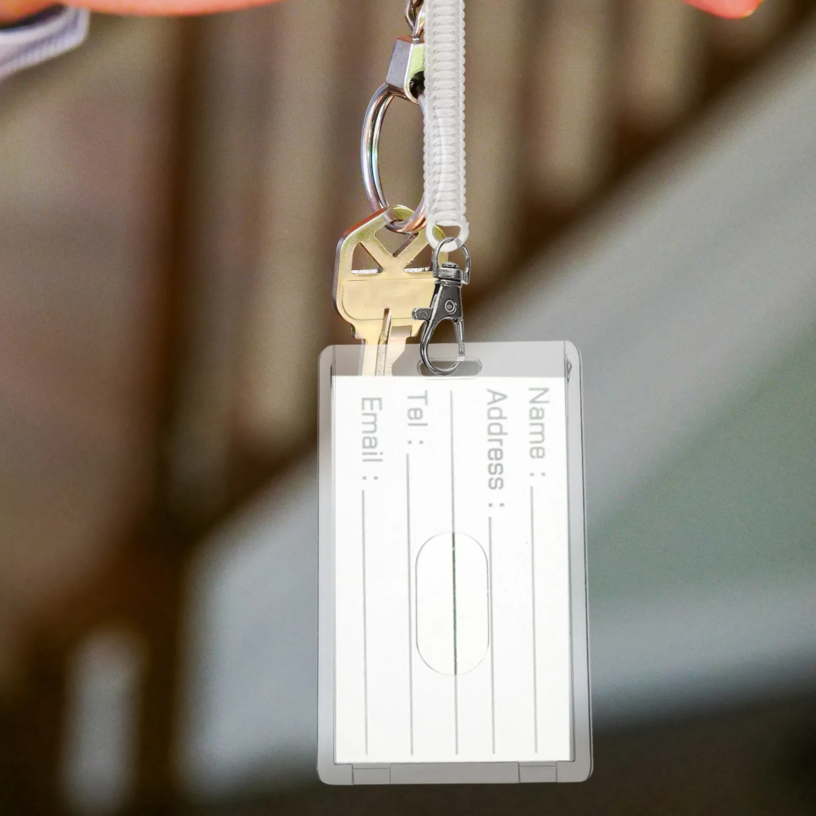 

5 Sets Card Holder Wrist Strap Id Protector Access Holders for Badges Plastic Sleeves Covers