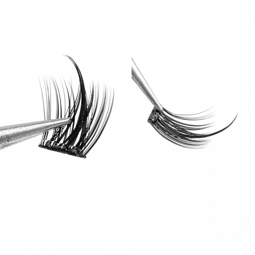 10 แถวไม่จําเป็นต้องใช้กาว Self Adhesive Cluster Lash DIY กาว Cluster Lashes EXTENSION Reusable กาวฟรีขนตาส่วนบุคคล