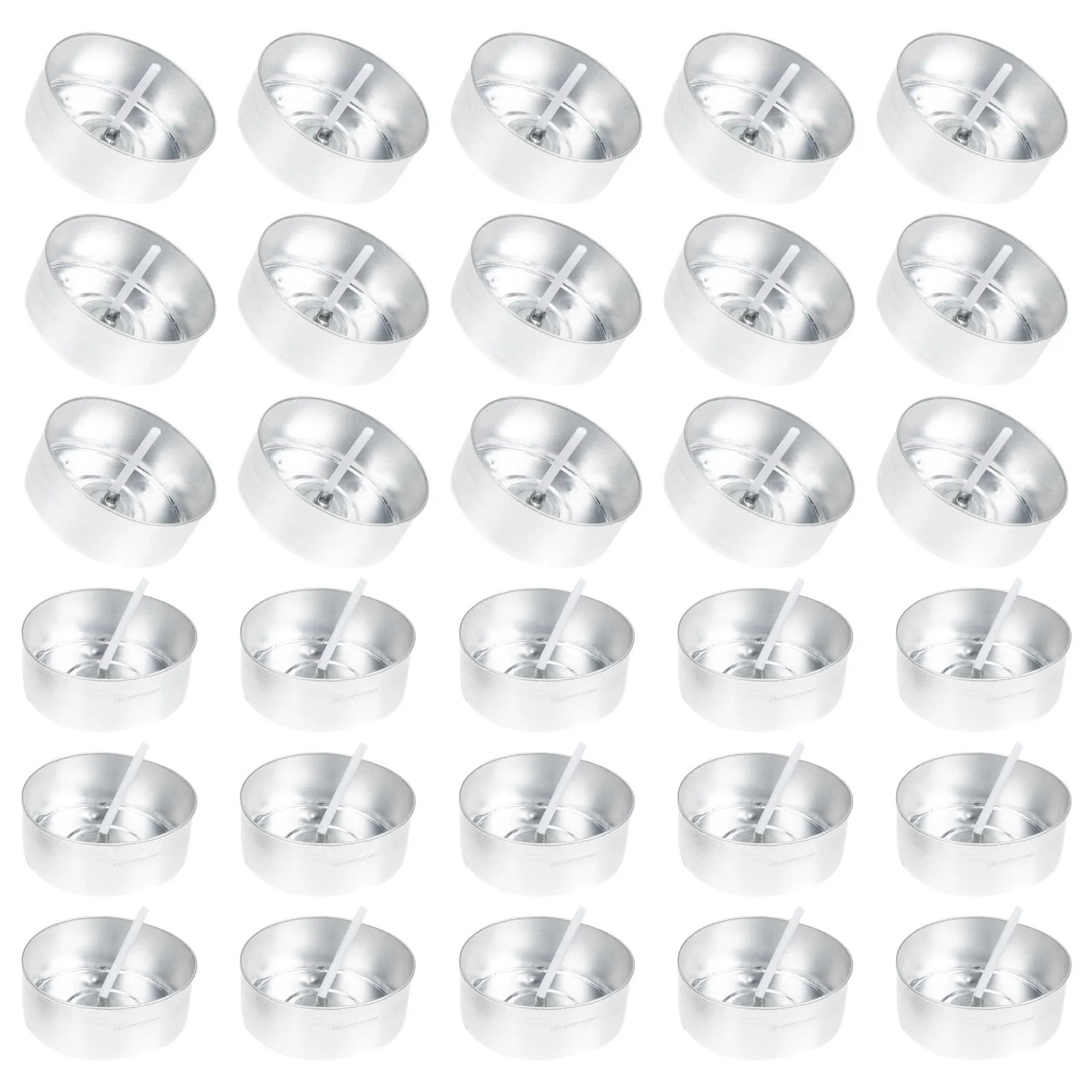 

200 комплектов круглых форм для чайных свечей из алюминия, набор для самостоятельного изготовления с предварительно нарезанными фитилями, легко моются, легкие, для ароматических свечей