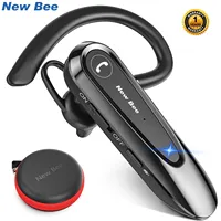 New Bee B45 Bluetooth 5.0 Headset Wireless Earphone Headphones with Dual Mic Earbuds Earpiece CVC8.0 Noise Reduction for Driving