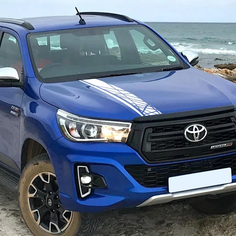 

Car Stickers For Toyota Hilux SR5 SR GR AN10 AN20 AN30 2005 2019 Pickup Hood Bonnet Styling Vinyl Film Decals Auto Accessories