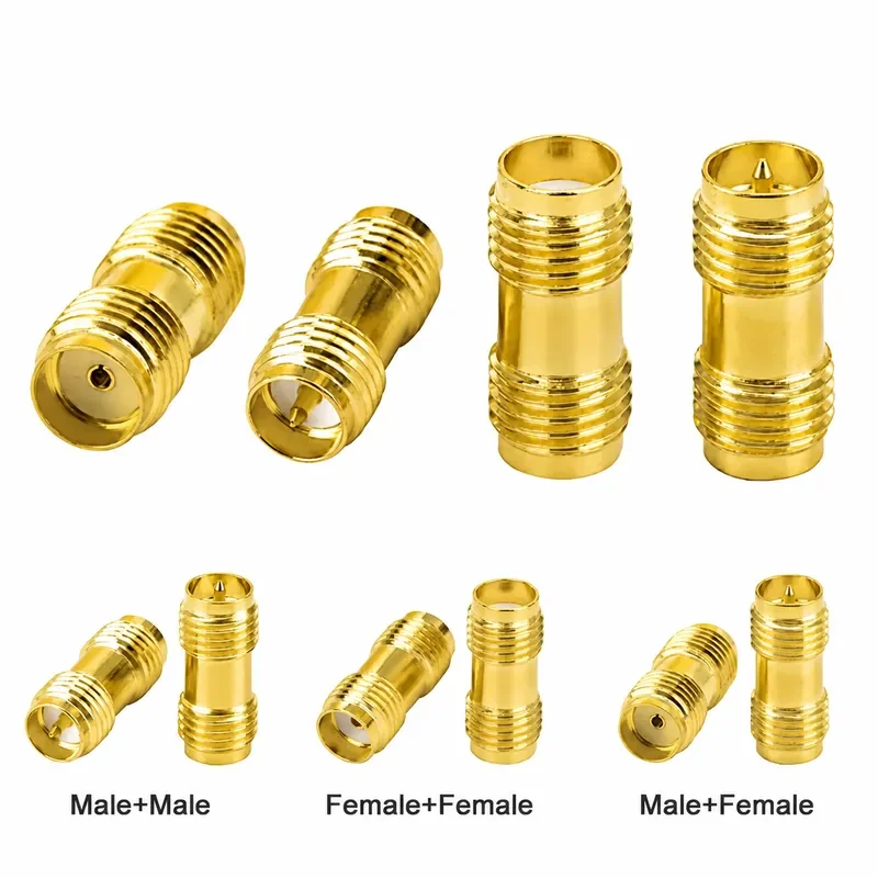 5/20PCS SMA Coupler Adapter SMA Female To RP-SMA Female RF Connector Converter Antenna Radio Male To Female