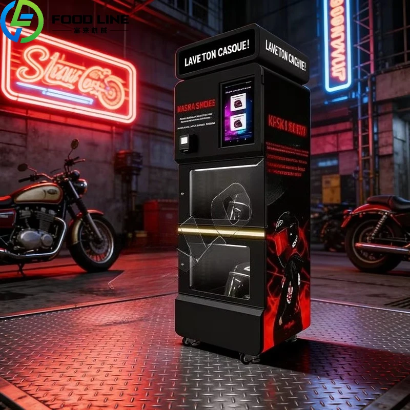 Custom Automatic Helmet Hygiene Machine For Motorcycles Dual Helmet Steam Cleaning Vending Equipment With Reliable Performance