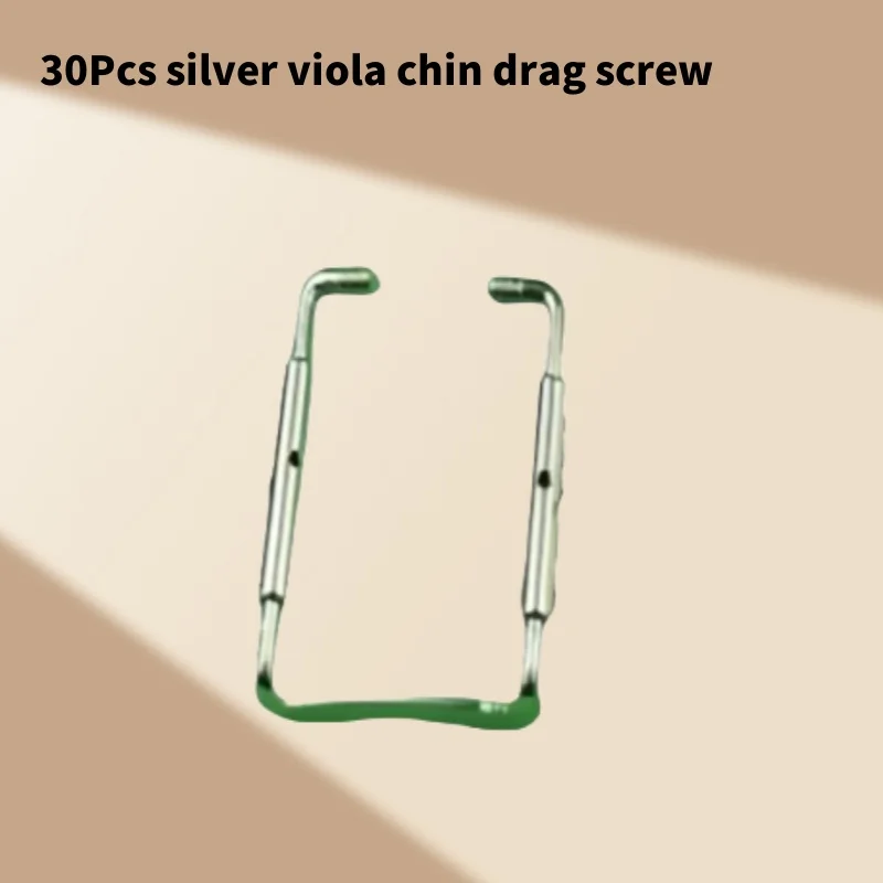

30Pcs silver viola chin drag screw,viola chinrest screws