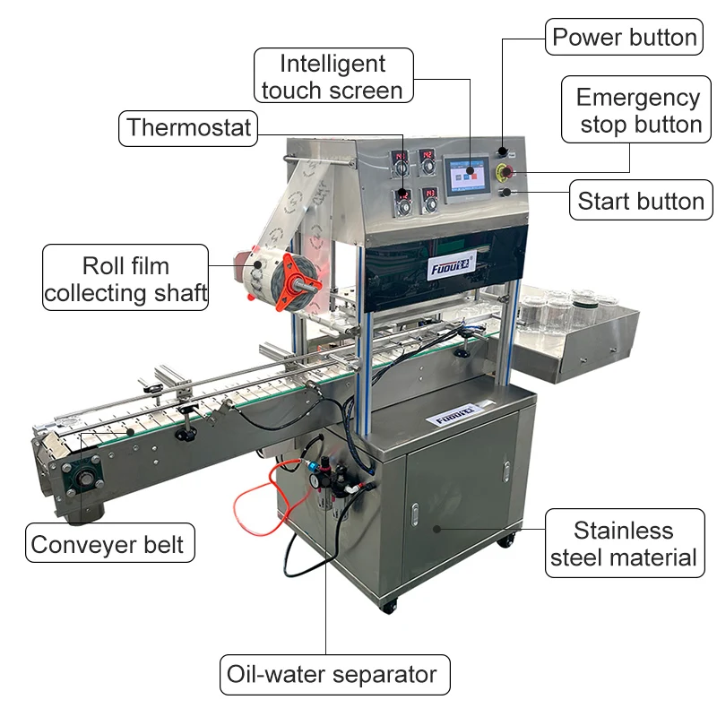 Automatic Assembly Line Packing Machine Nut Barrel Plastic Bottle Cup Sealing Machine Packaging Line for Popcorn Green Bean