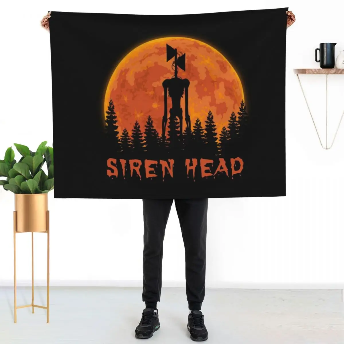 Siren Head Throw Blanket Thermal Luxury Designer Plush for babies Beach For Sofa Thin Blankets