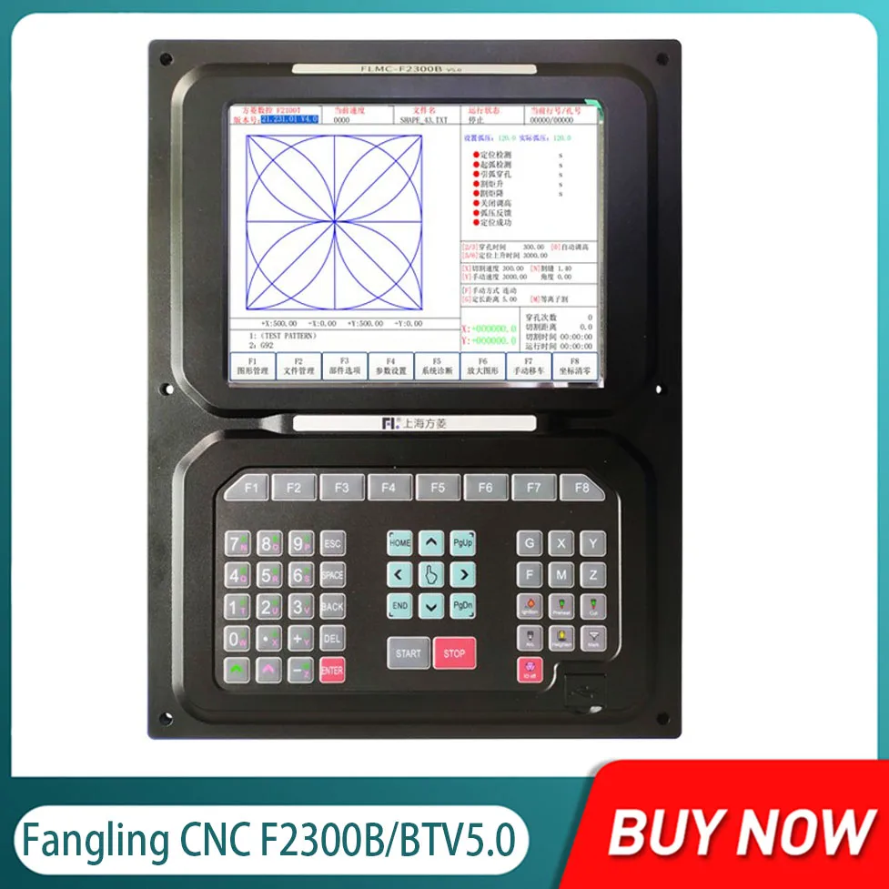 

CNC plasma cutting control system Fangling CNC F2300B/BTV5.0 CNC system plasma flame cutting machine control system