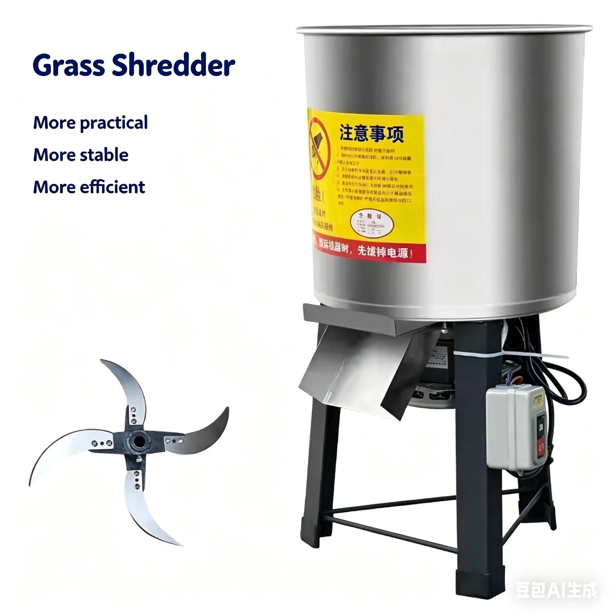 220V Vegetable Shredder For Chickens Electric Vegetable Chopping Machine Cutter Livestock Grass Shredder