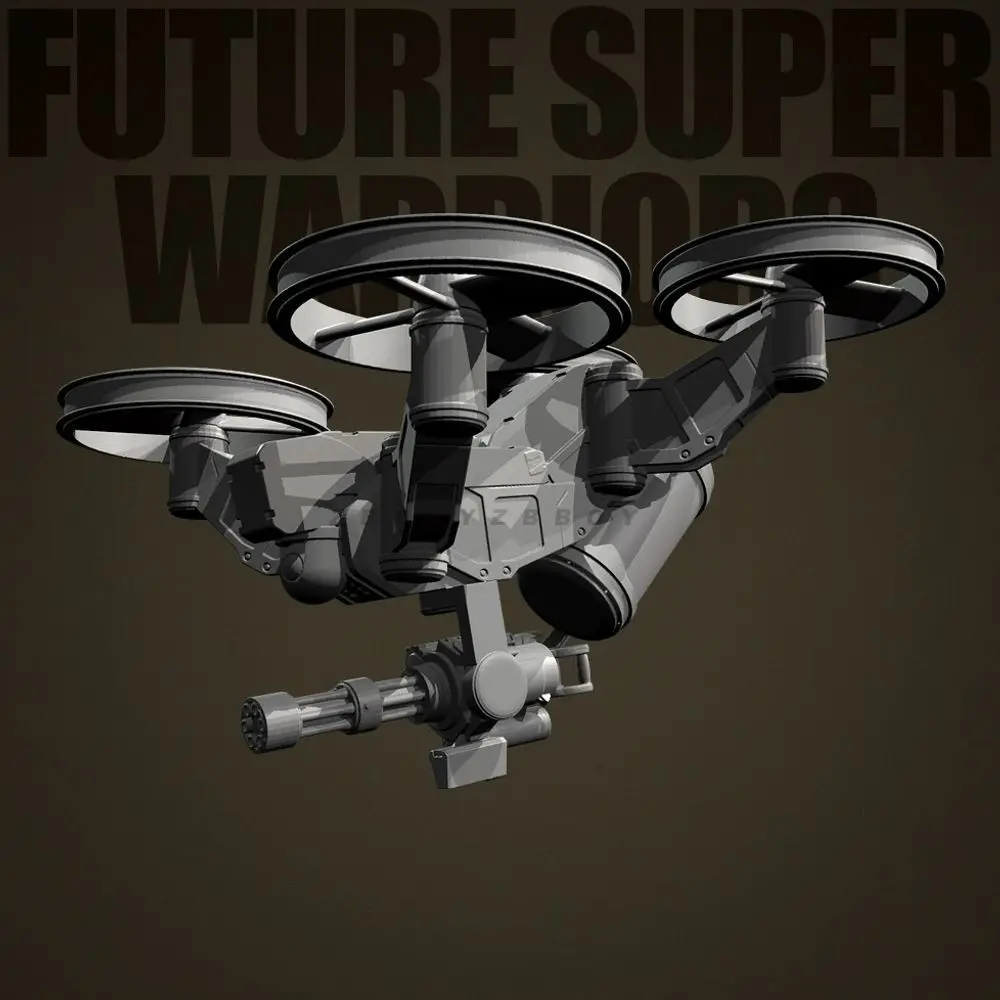 35mm 55mm Modern Unmanned Aerial Vehicle 3D Printed Resin Model DIY Coloring Self-assembly Miniaures Figurines