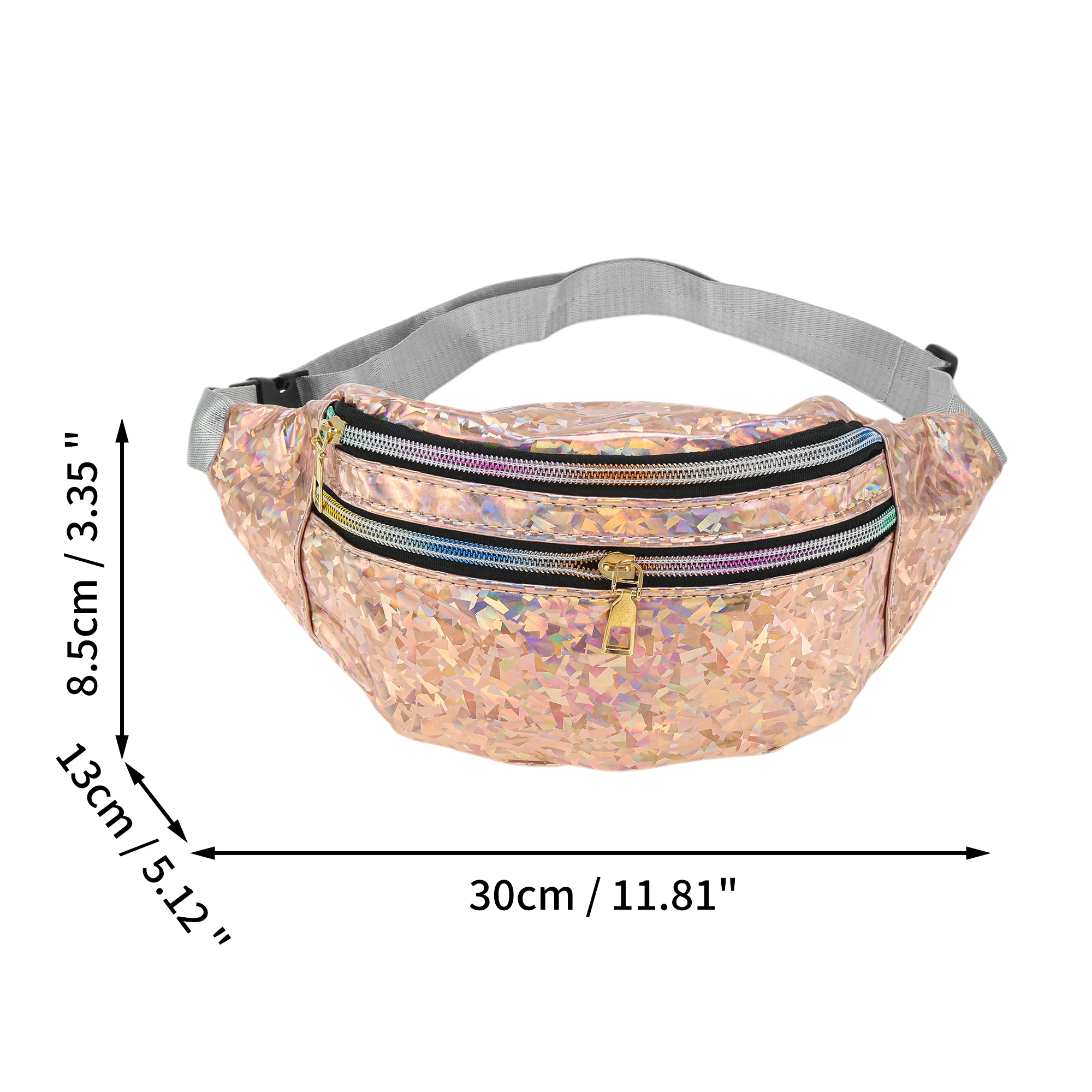 X Autohaux حزمة فاني متعددة الوظائف بلون الشمبانيا 1 قطعة
