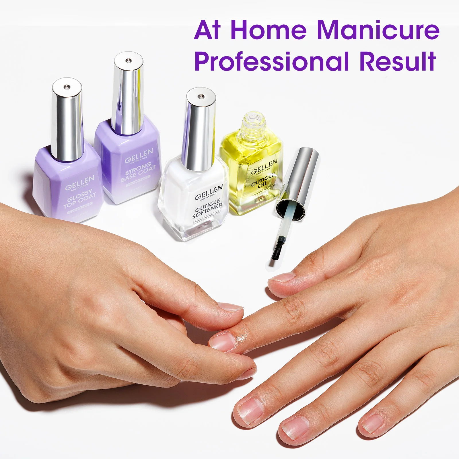 GELLEN جل طلاء الأظافر مجموعات 18 مللي بشرة النفط المنقي قاعدة هلام معطف فوقي لصالون المنزل 4 قطعة طقم أظافر سحر هدية الكريسماس #6