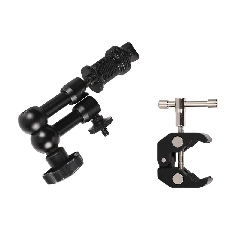 แขนมายากลซูเปอร์แคลมป์7/11นิ้วข้อต่อแขนยืดหยุ่นสำหรับ dslr/ จอแอลซีดี/แฟลช/สปีดไลท์/ขาตั้งไฟ/ขาตั้งกล้อง/แท็บเล็ต