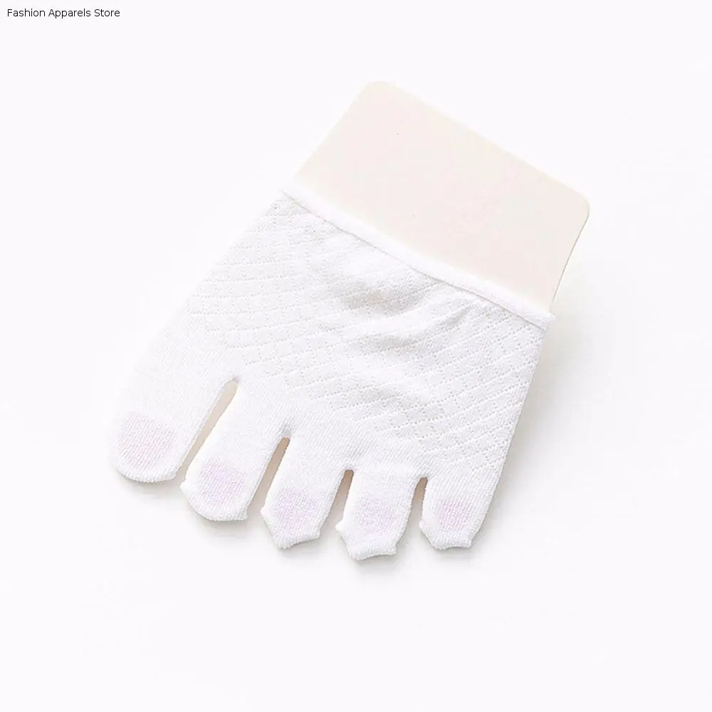 رقيقة تنفس الصيف النساء عدم الانزلاق نصف النخيل الجوارب المفتوحة تو الجوارب جورب النعال القطن