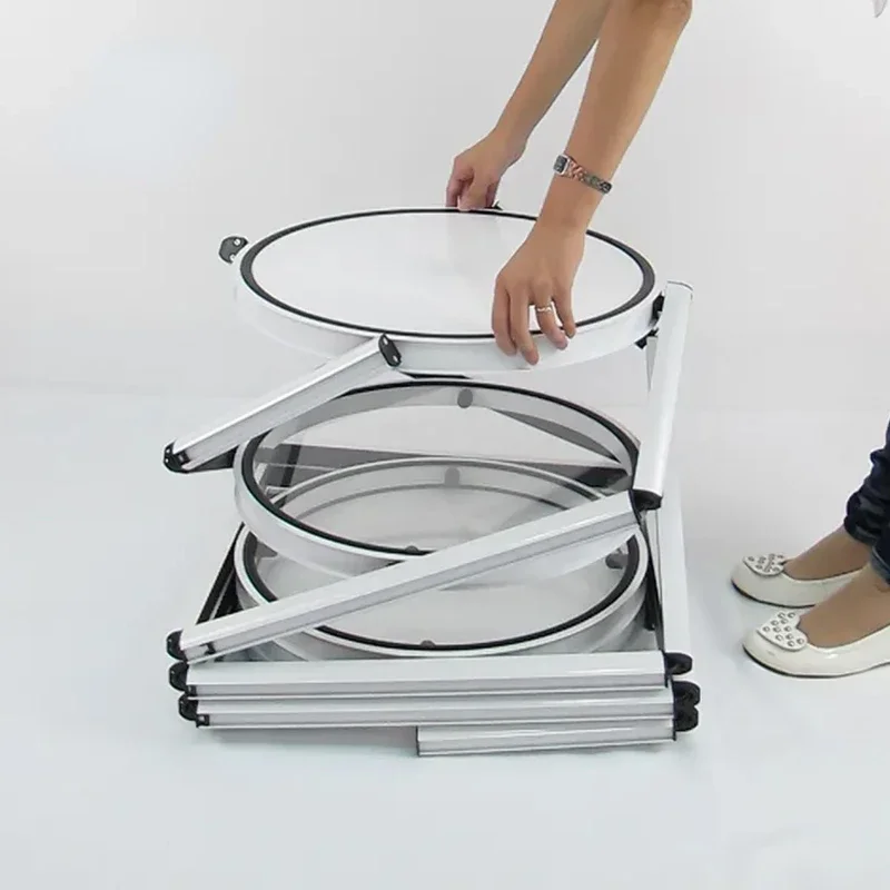 Aluminium Display Showcase Foldable Cosmetic Display Led Showcase With Lighting Display Stand