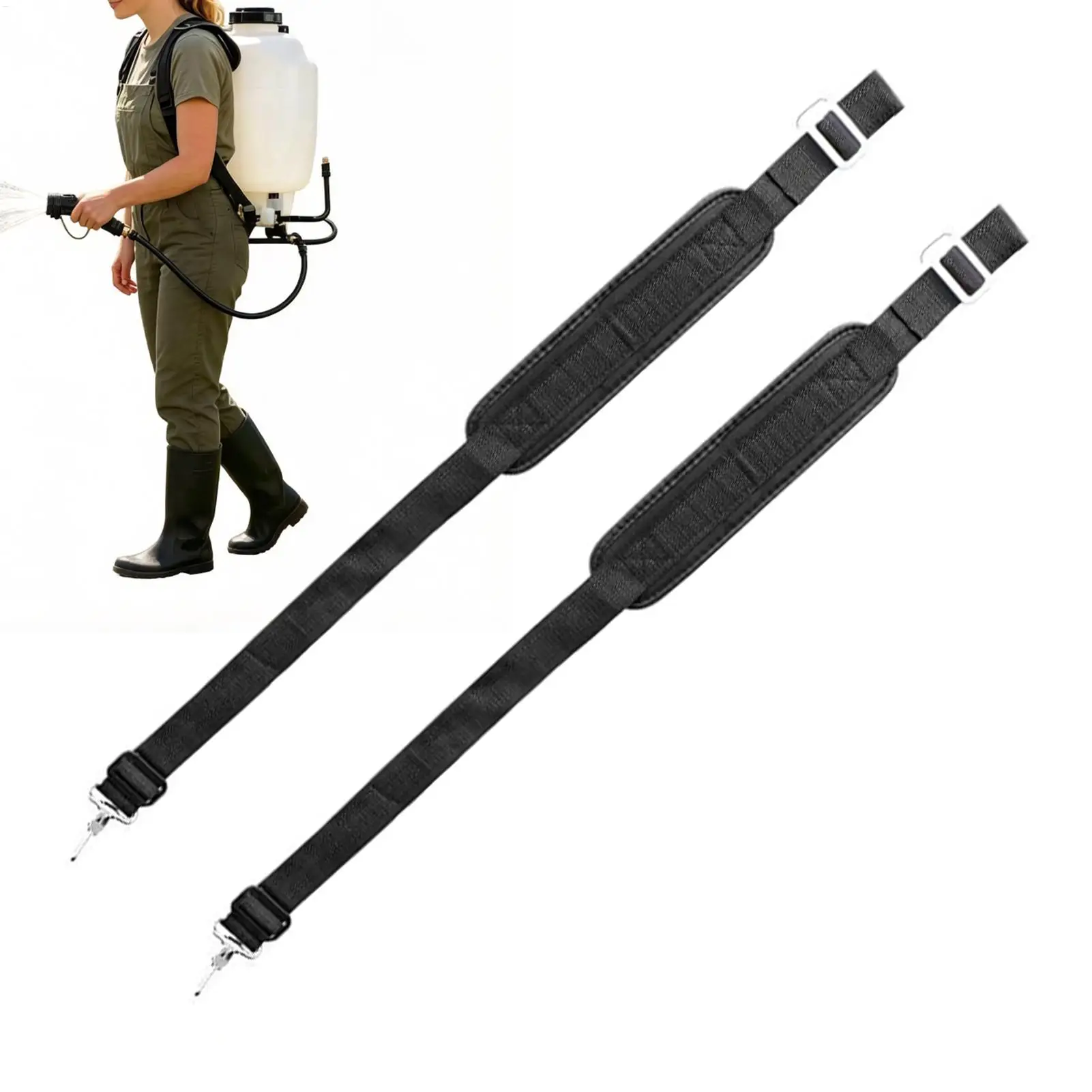 2PCS Backpack Sprayer Shoulder Straps Thick Padded Comfortable Replacement Straps for Garden Lawn Farm Sprayers