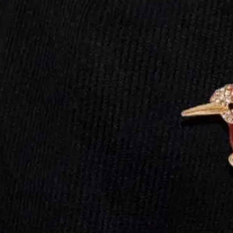 Fashion Creative Rhinestones Hummingbird Brooches For Women Clothing Coat Accessries Gifts