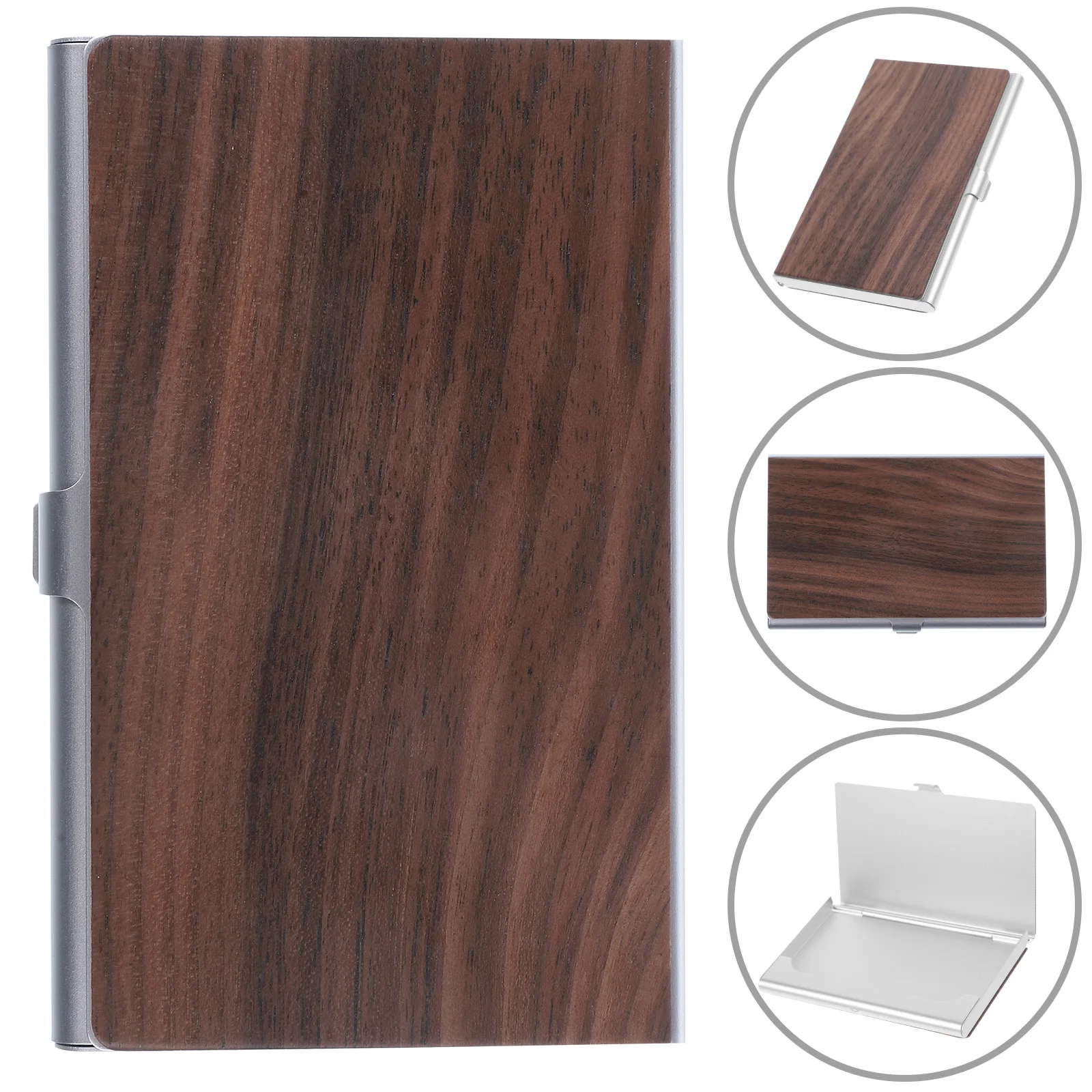 

Portable Business Card Holder Stylish Organizer for Women Large Capacity Travel Card Storage Case Visiting Cards Holder