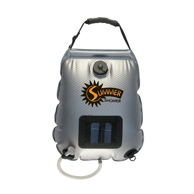 

5 Gallon Summer Shower / Solar Shower,Silver/Black