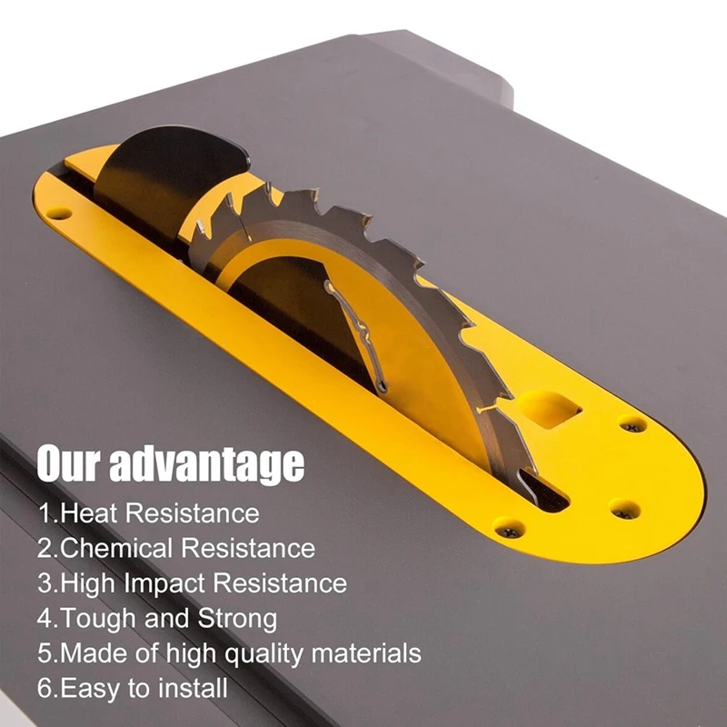 TOP DWE7402DI ملحقات منشار الطاولة Dado Throatplate Dado شفرات لمنشار الطاولة 10 بوصة DWE7490 DWE7491 DWE7491RS DWE7492