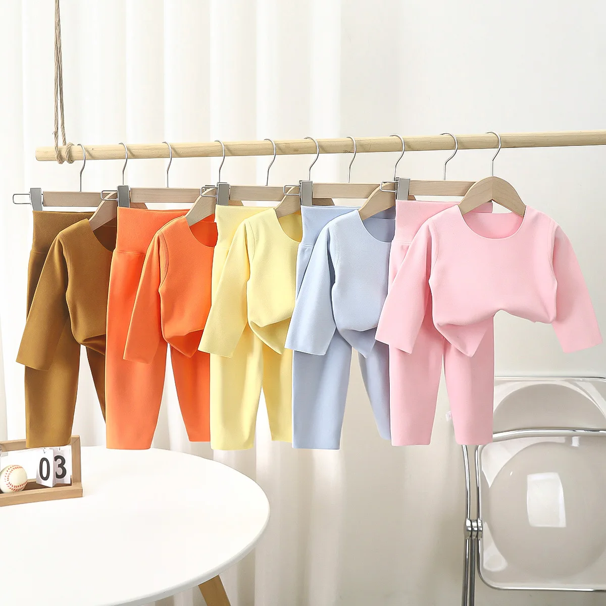 

New Children's Home Clothes, Boys' Pajamas Girls' Warm Underwear, Autumn Clothes, Autumn Pants Set Children's Clothing Wholesale