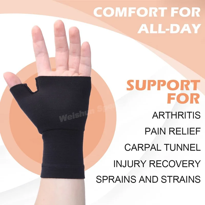 1pair Compression Hand Protector Thumb Wrist Support Brace Carpal tunnel wristband Wrist Joint Strain Hand Sprain Tenosynovitis