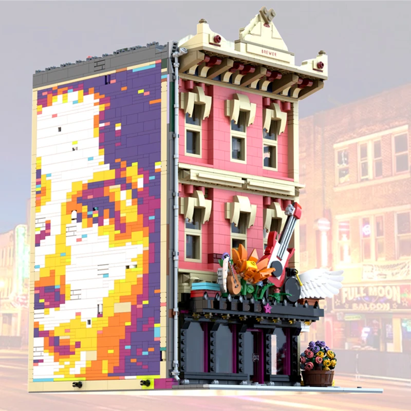 4711PCS MOC The Songstitcher Music Studio Modular Building DIY Building Blocks Set for Kids Christmas Birthday Gift