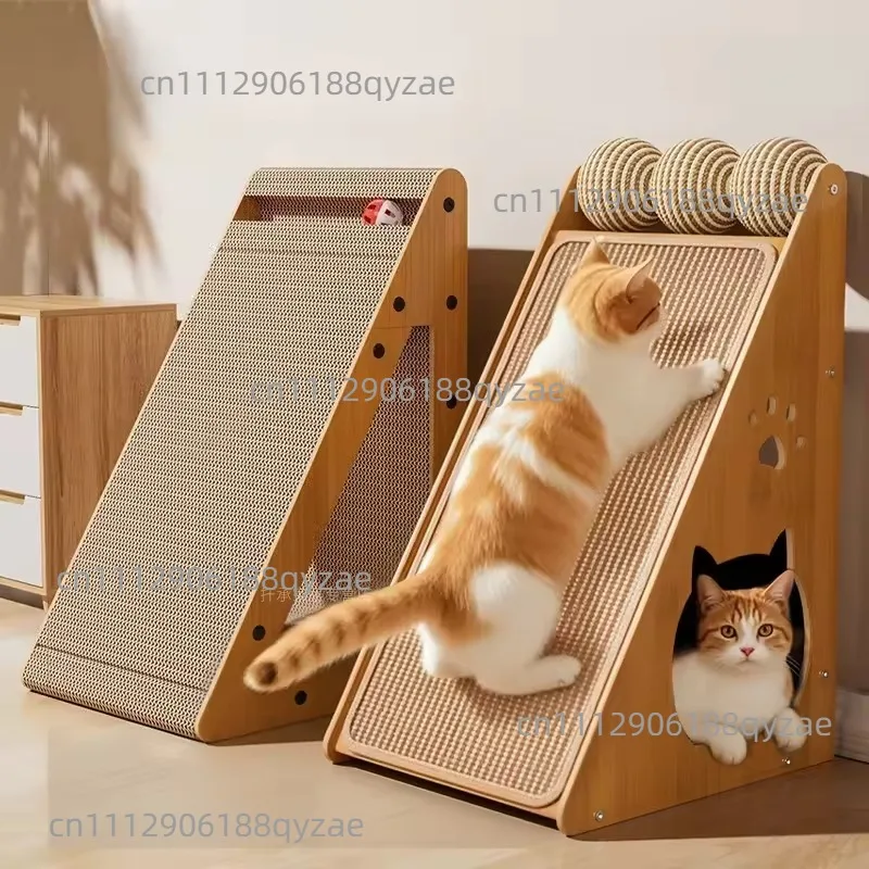 Cat scratching board vertical wear-resistant and non-crumb wall cat claw pad cat scratching board nest