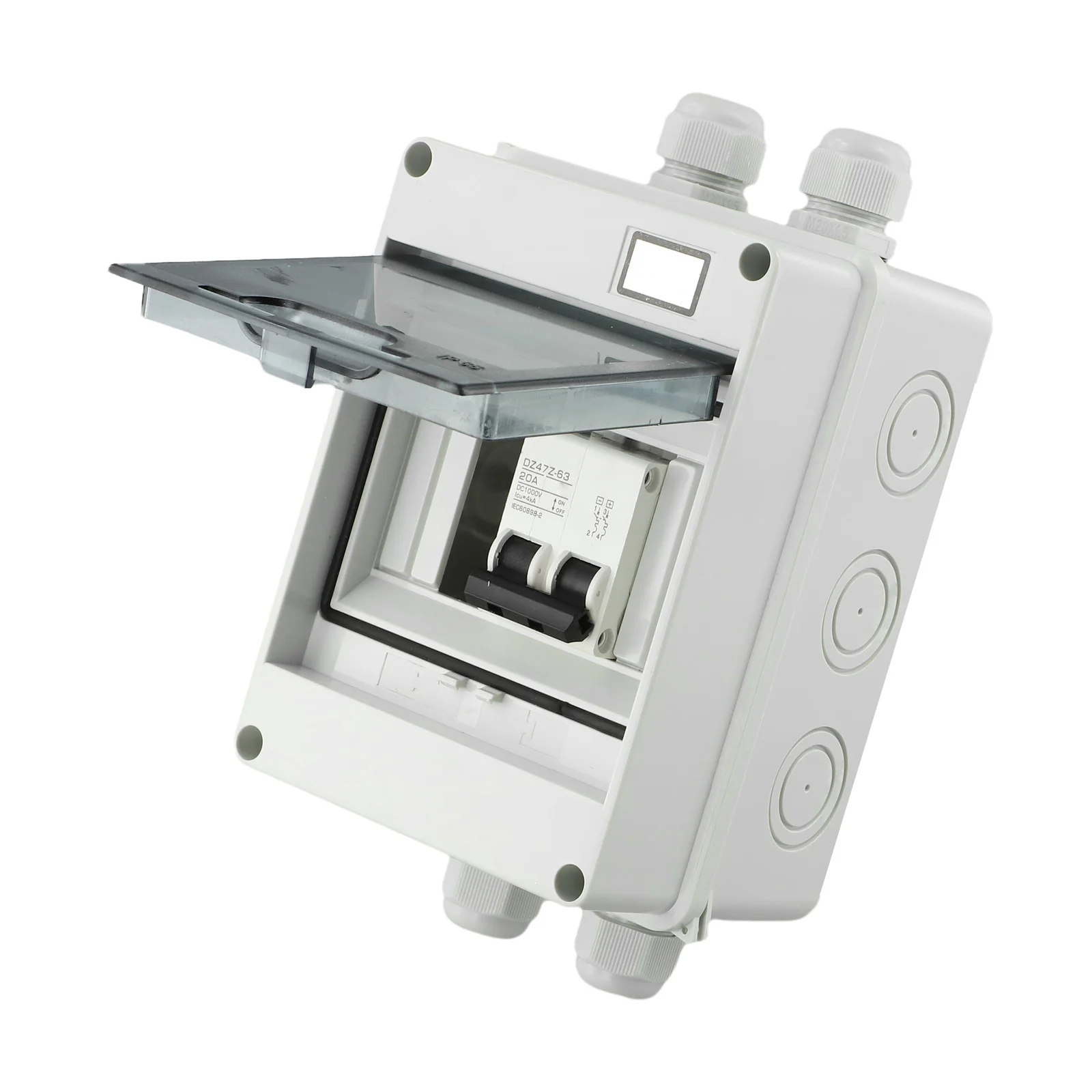 Автоматический выключатель постоянного тока 1000 В, как показано на рисунке, изоляционный переключатель, водонепроницаемый класс IP65, 2-полюсная защита, отключающая способность 4 кА