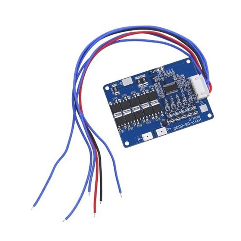 5 Series Lithium Battery Protection Board With Equalization 30A Limit 45A 21V Charge/Discharge Board 18V Power Module Durable