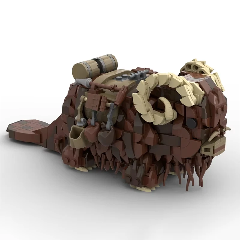Moc اللبنات الإبداعية الفضاء الوحش بانسا نموذج الوحش جبل وحيد القرن التجمع اللبنات لعبة هدية للأطفال